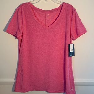 NEW Gap Fit Breathe Pink Tee Shirt V-Neck